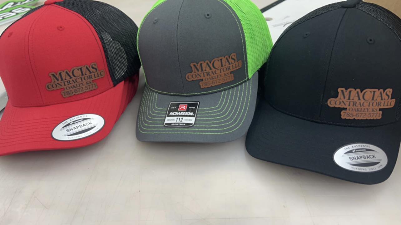 Leather patch hat deal 6 for 115.00