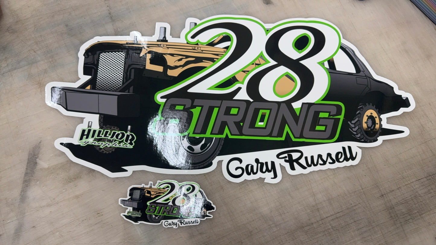 #265 28 STRONG BIG DECAL