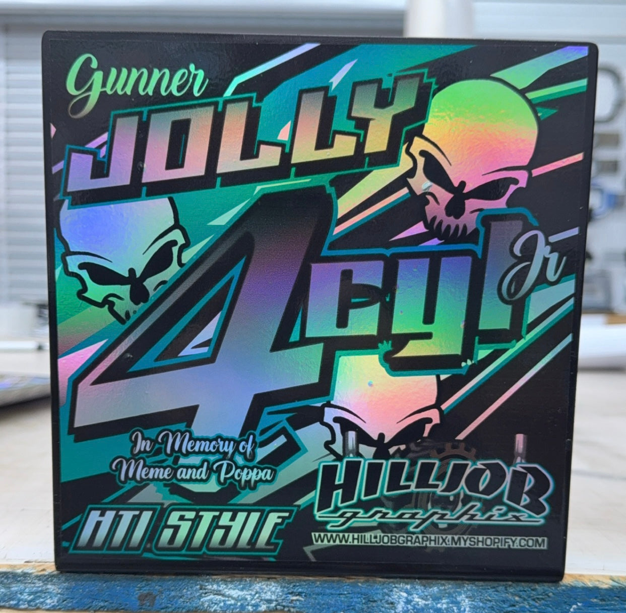 Roofsign for lawnmowers and powerwheels