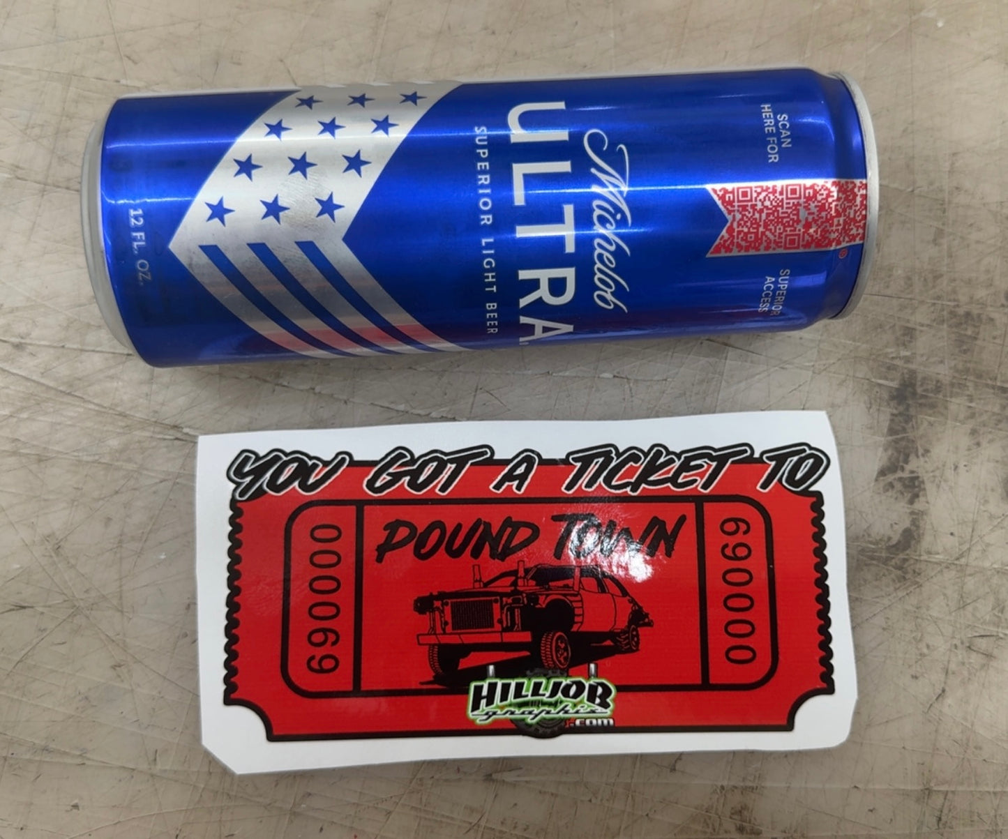 Pound Town small sticker