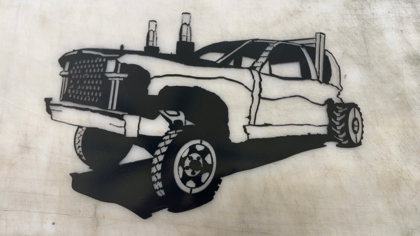 Derby Car Metal Signs