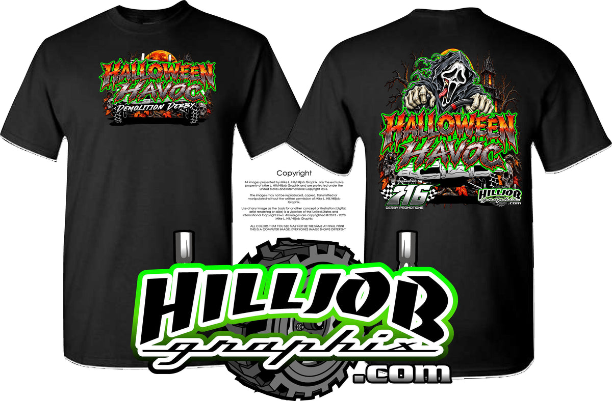#437 716 Haloween Havoc T-shirt