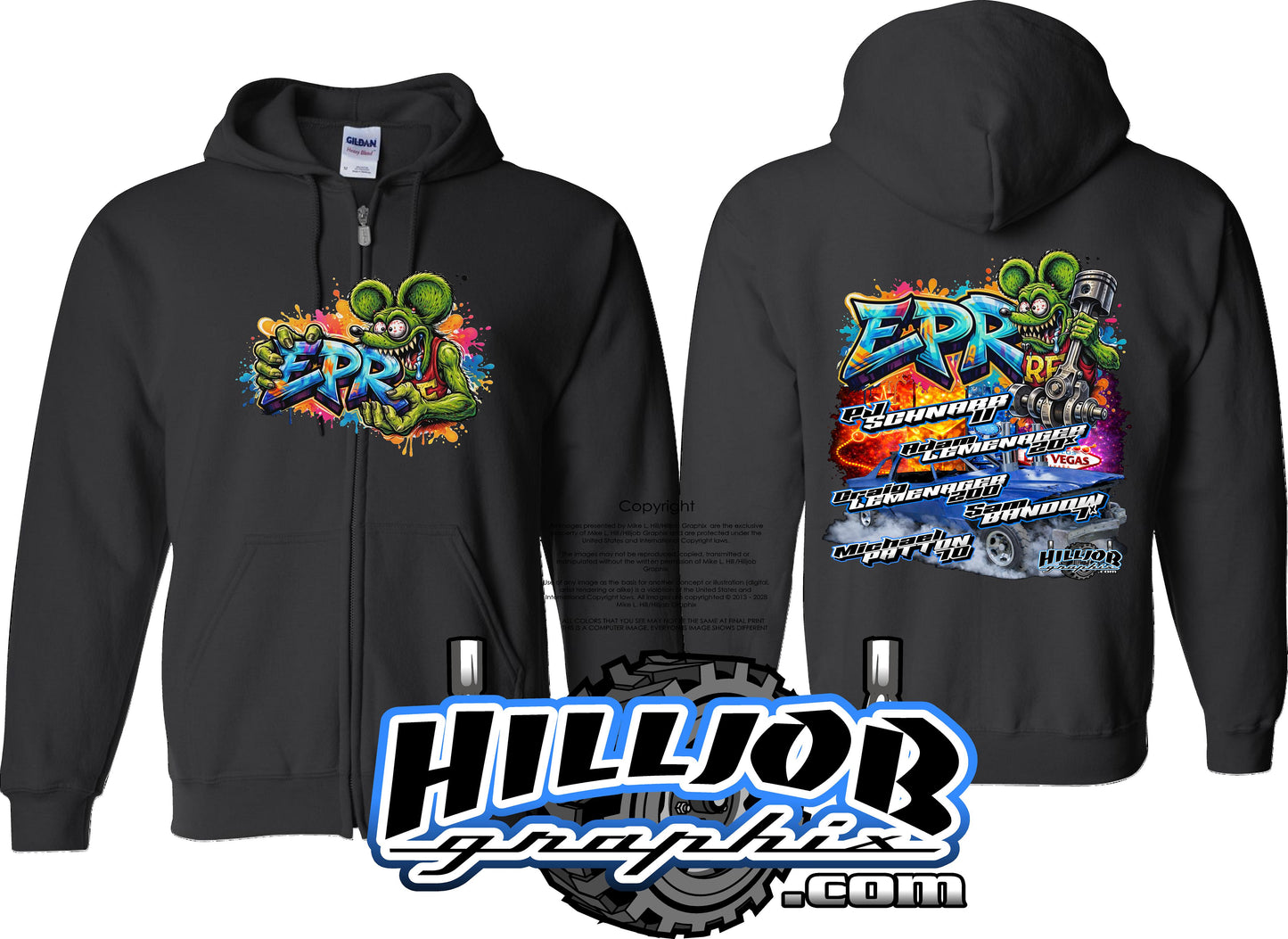 #332 Team EPR Zipped Hoodie