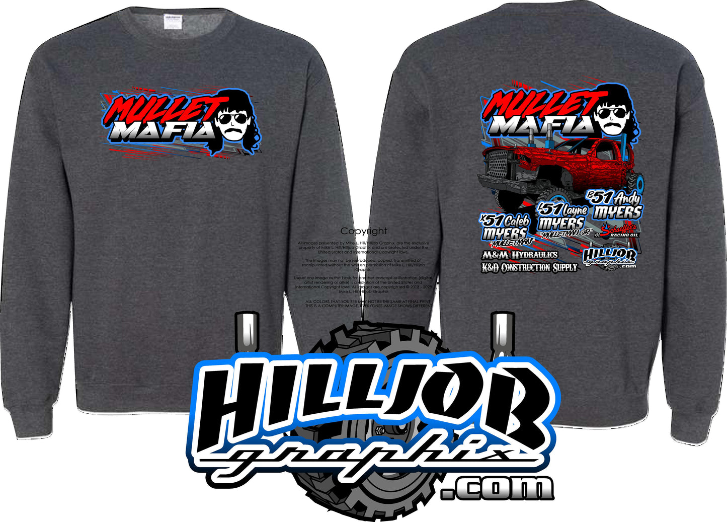 #381 Mullet Mafia Crewneck