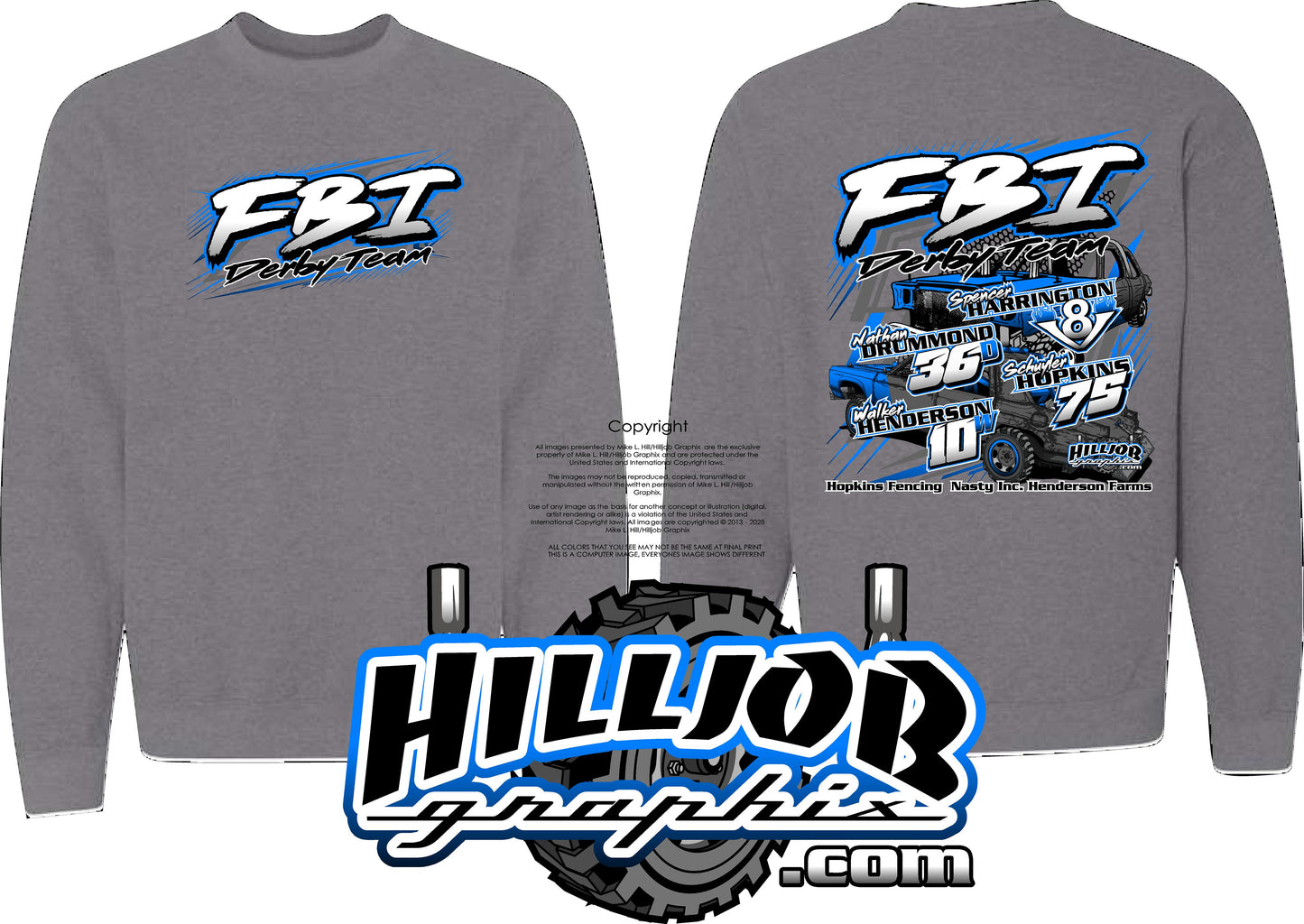 #298 Team FBI Crewneck