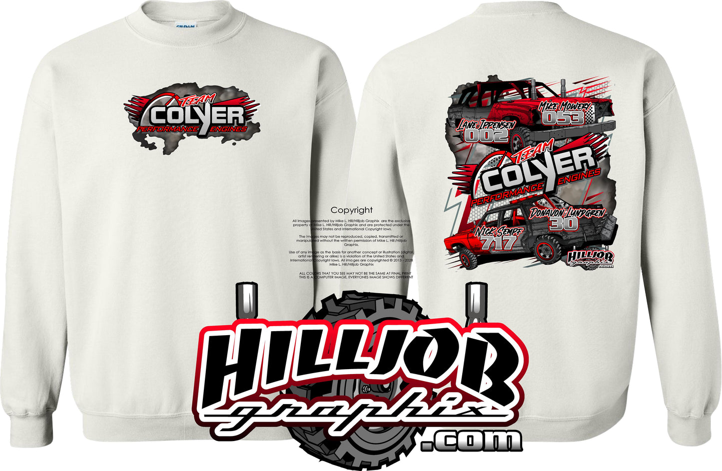 #297 Team Colyer Performance Crewneck