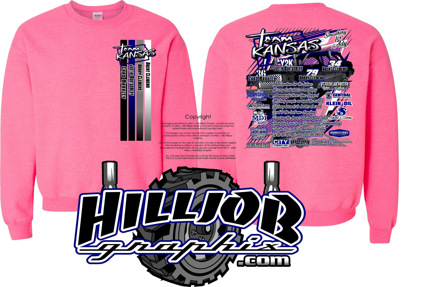 #301 Team Kansas Crewneck