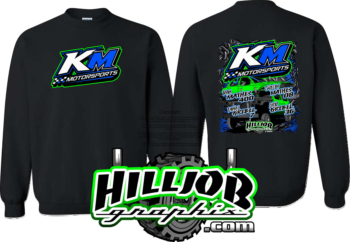 #380 KM Motorsports Crewneck
