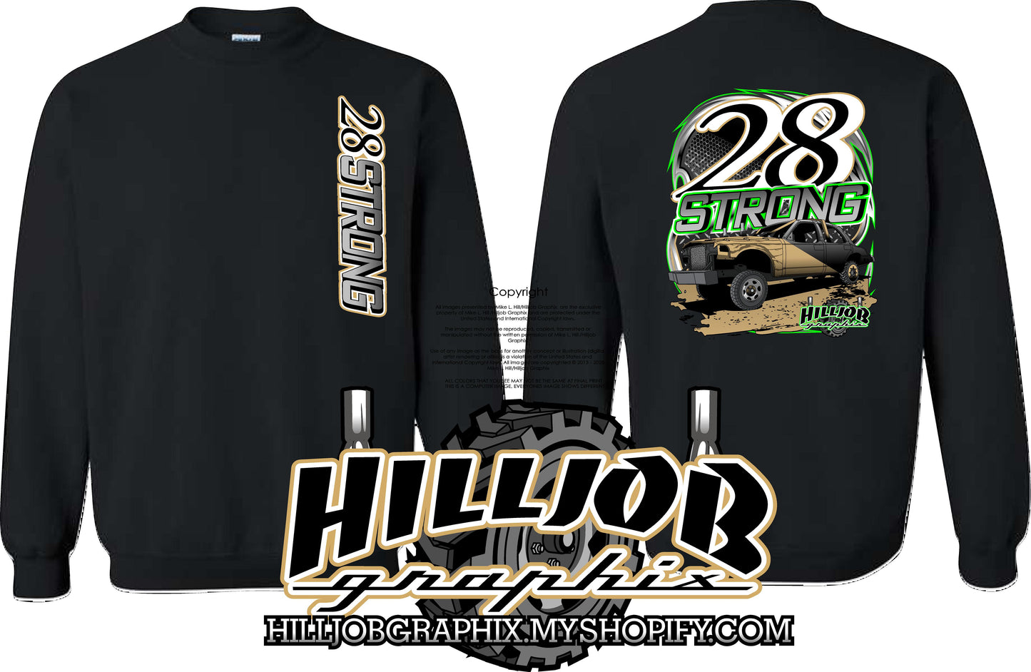 #377 28 STRONG Gary Russell Crewneck