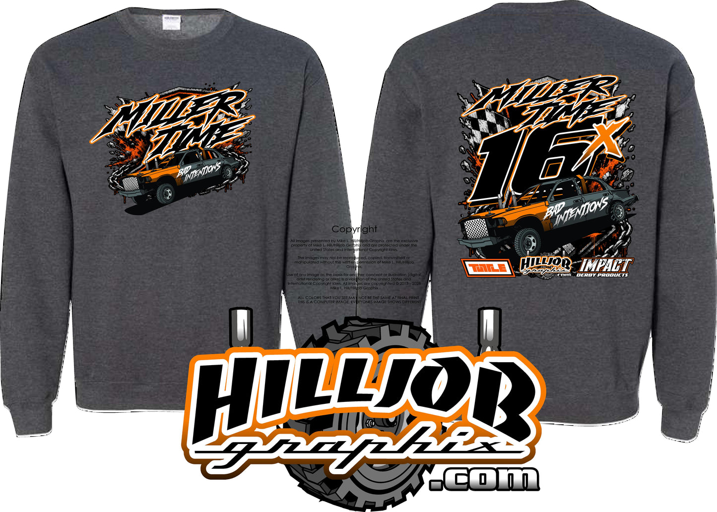 #390 Miller Time Crewneck