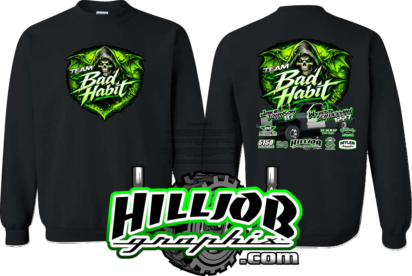 #348 Team Bad Habit Crewneck