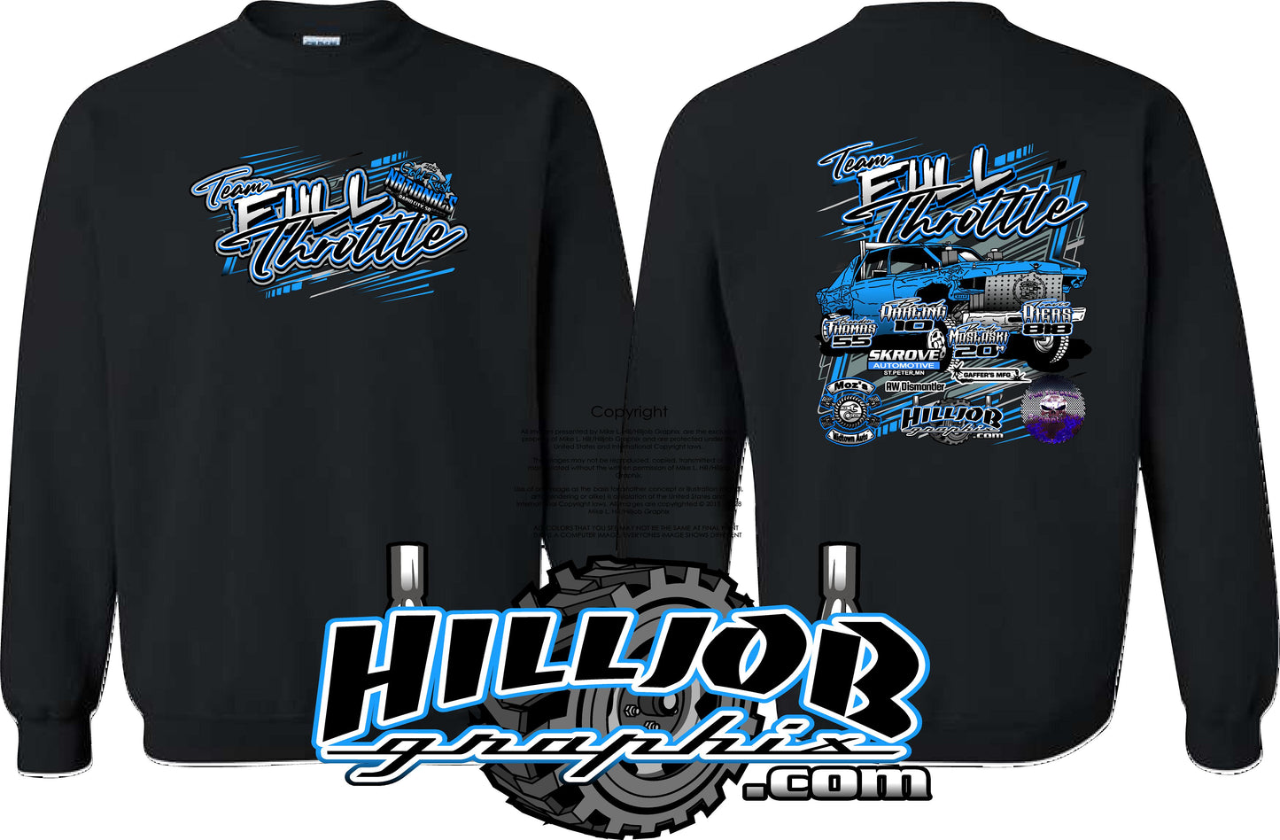 #257 Team Full Throttle Gold Rush 2025 Crewneck