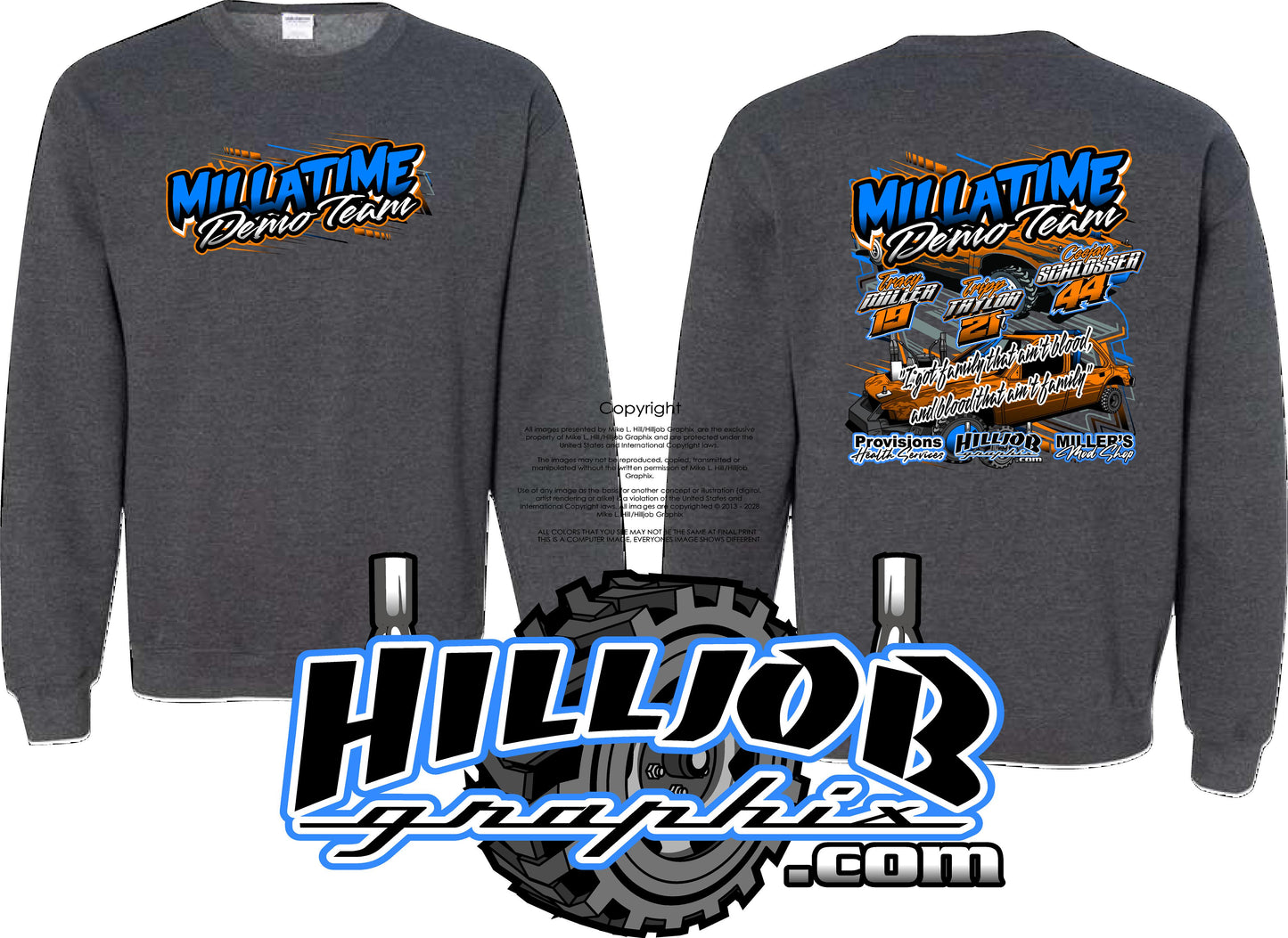 #261 Team MILLATIME Crewneck Sweatshirt