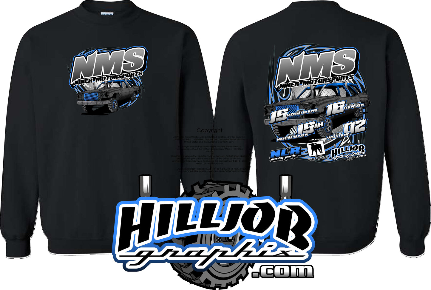 #343 Team NMS Carnage 2026 Crewneck