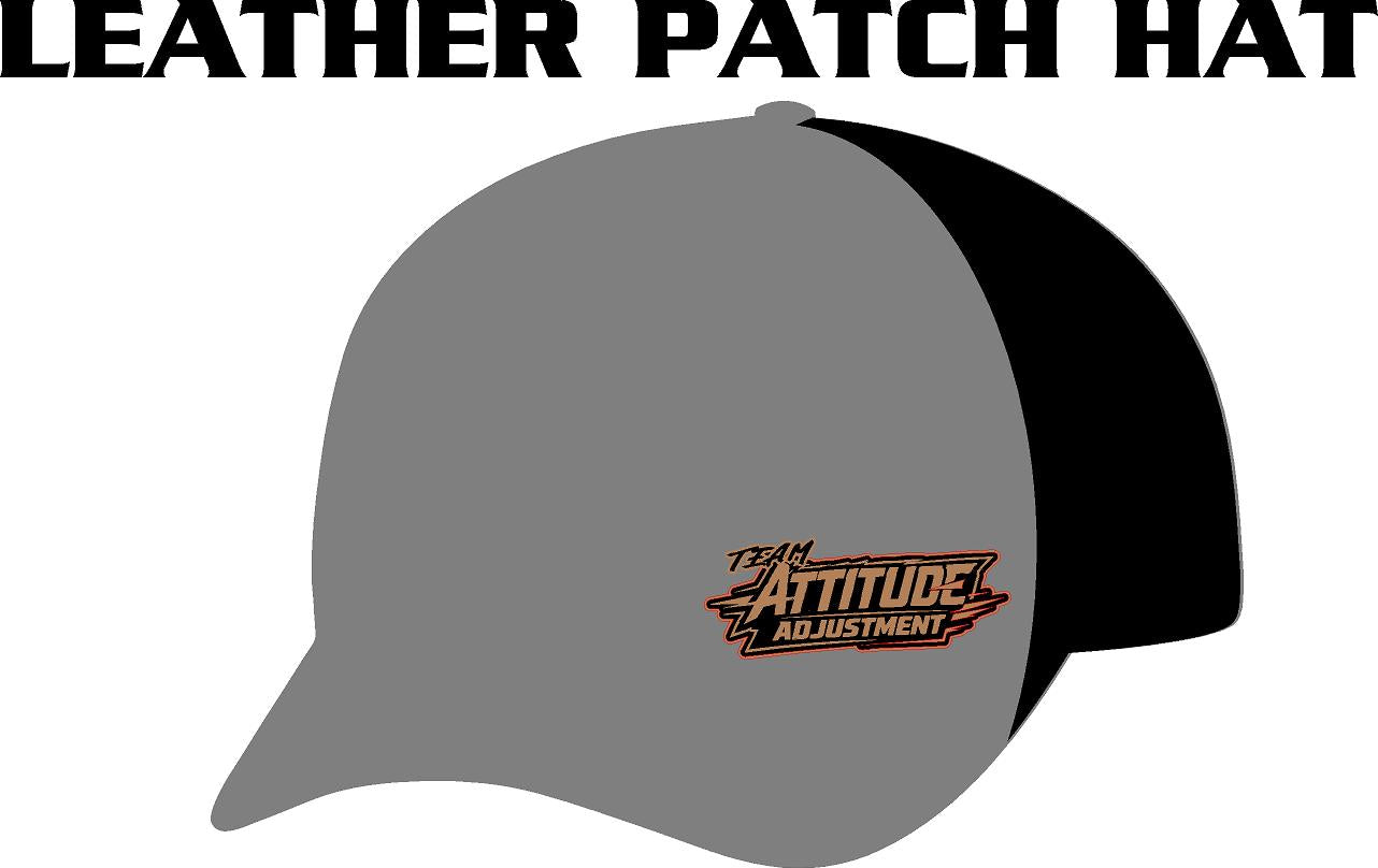 #342 Team Attitude Adjustment Leather Patch Hat