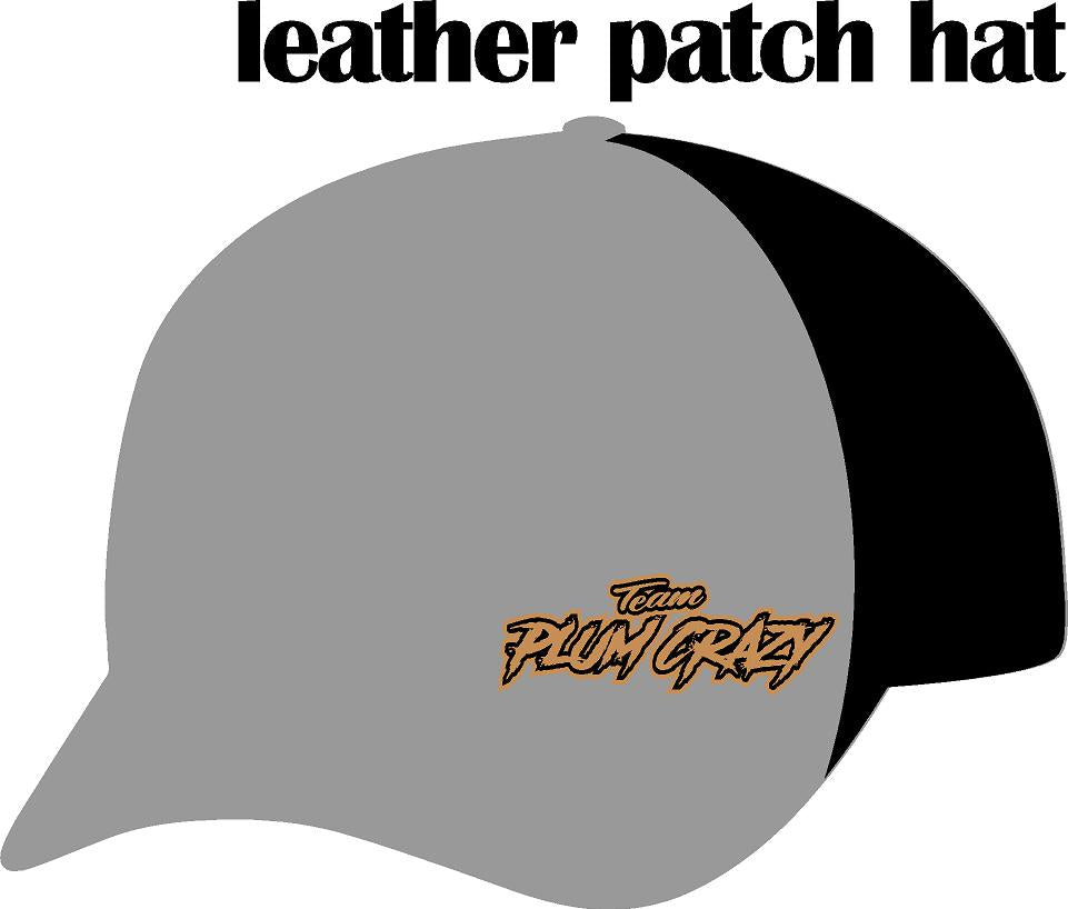 #262 Team Plum Crazy Leather Patch Hat