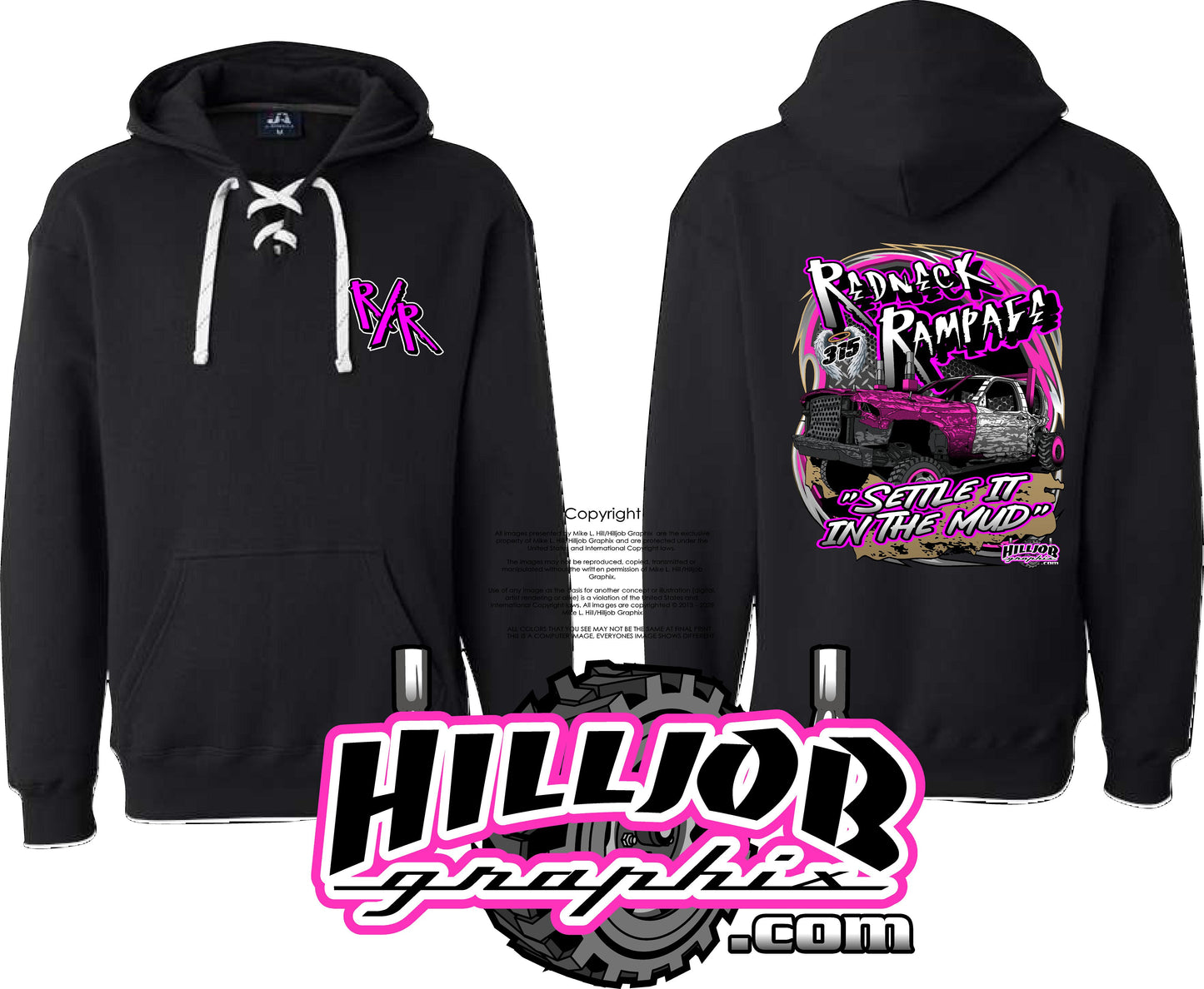 #260 Redneck Rampage Hockey Hoodie