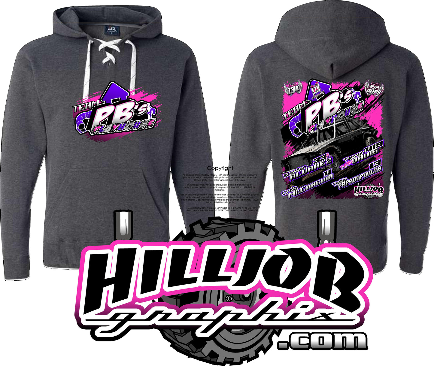 #409 Team PB's Playhouse Hockey Hoodie