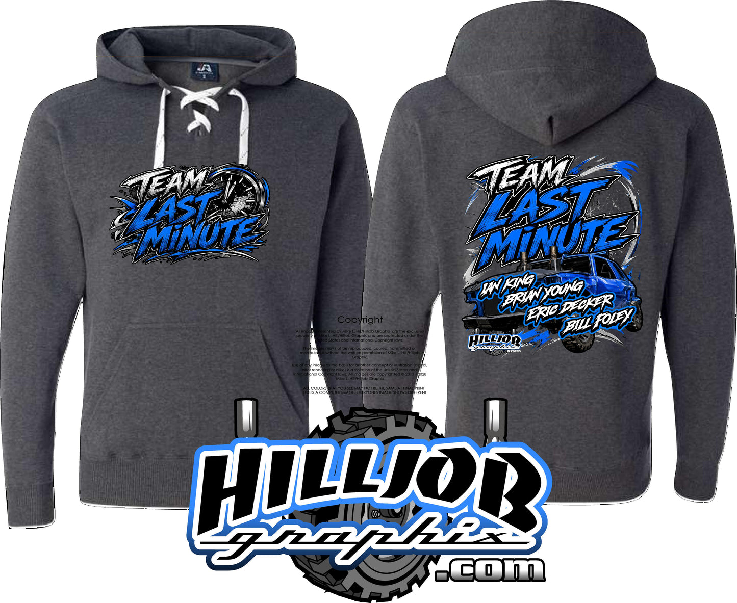 #412 Team Last Minute Hockey Hoodie