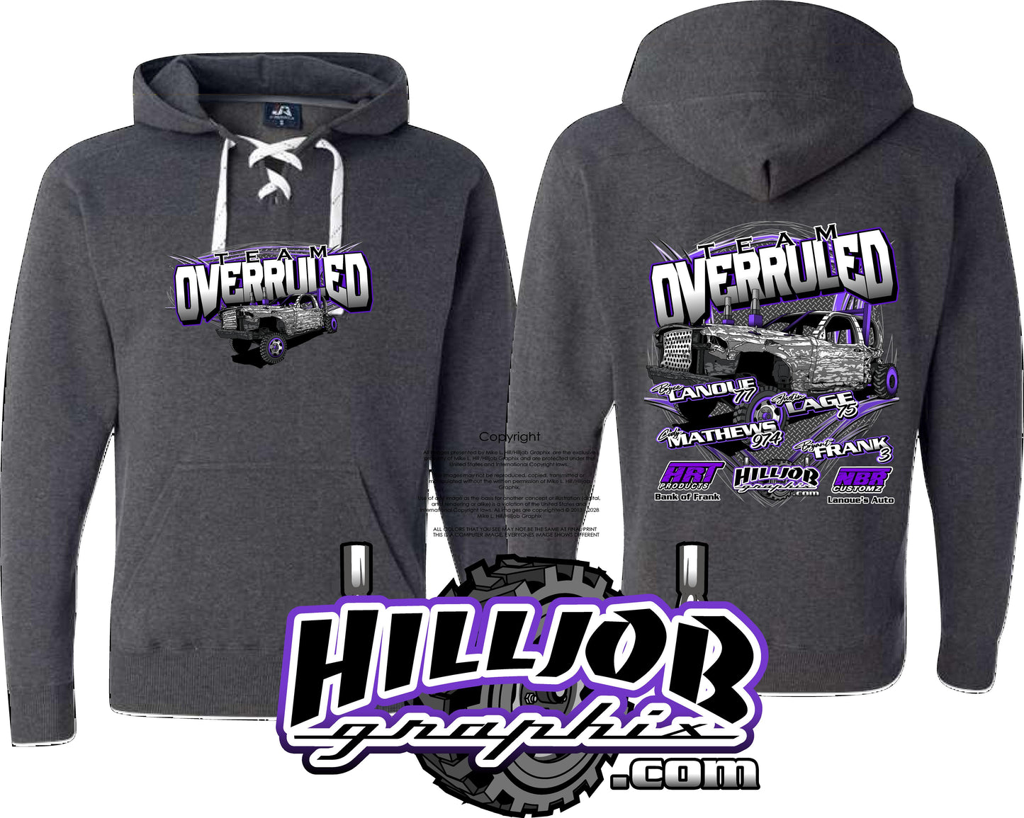 #404 Team Overruled Hockey Hoodie