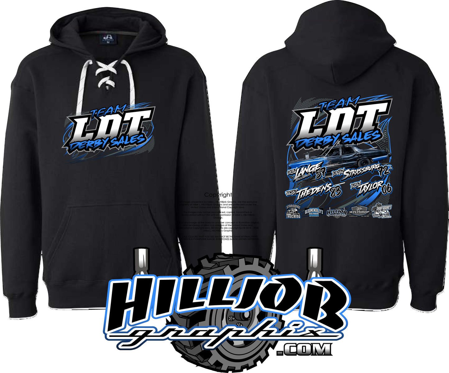 #398 Team LDT Derby Sales Hockey Hoodie