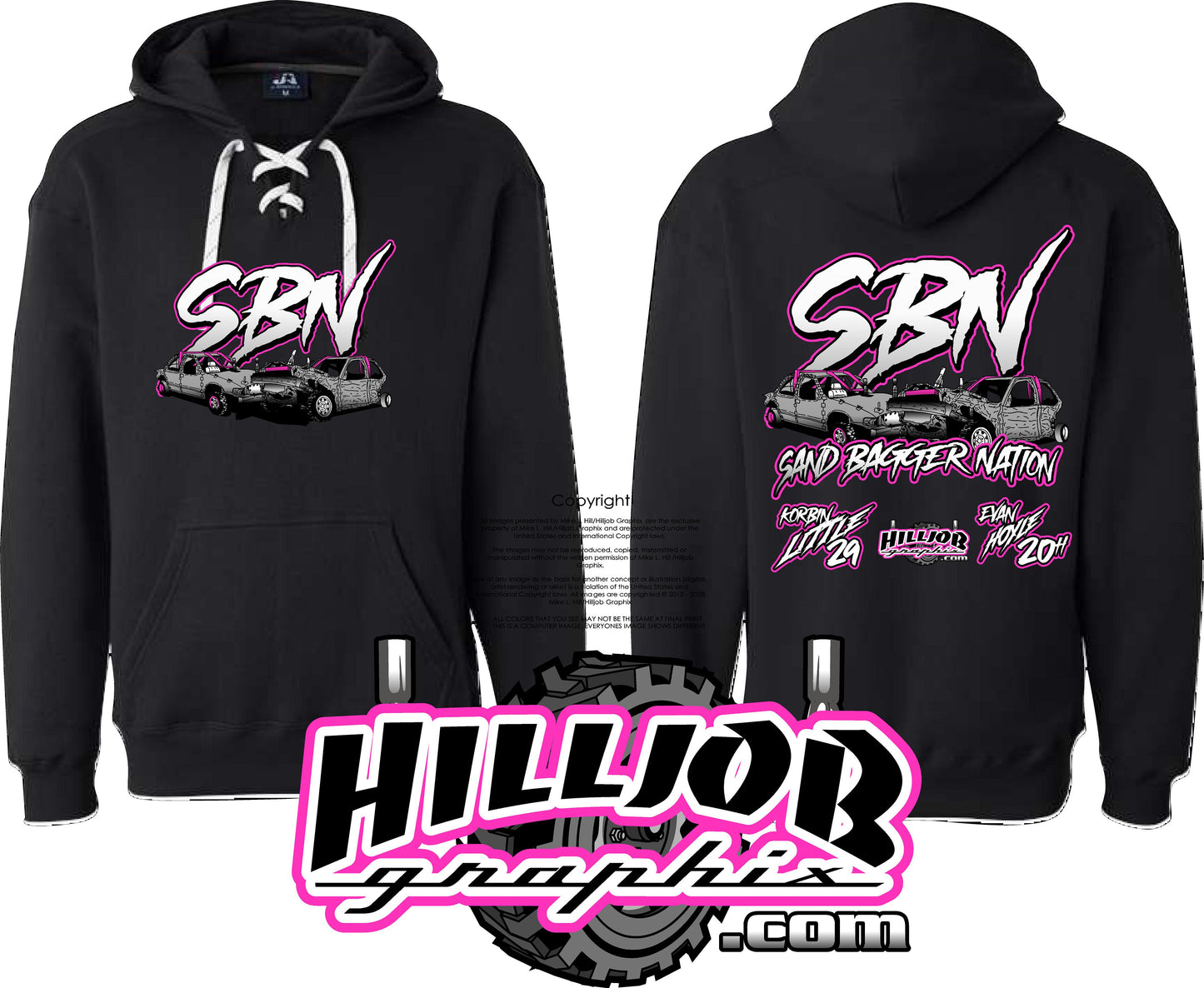#396 Team Sandbagger Nation Hockey Hoodie