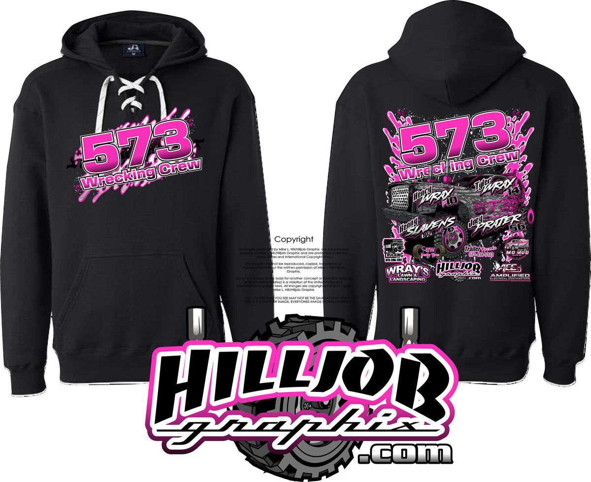 #431 Team 573 Wrecking Crew Hockey Hoodie