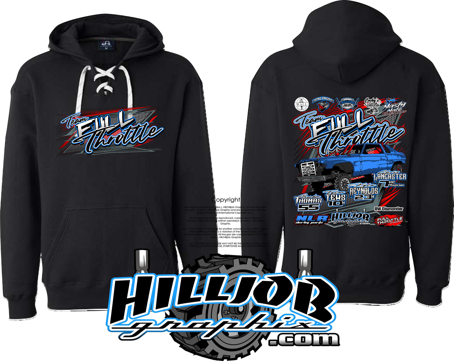 #405 Team Full Throttle Hockey Hoodie
