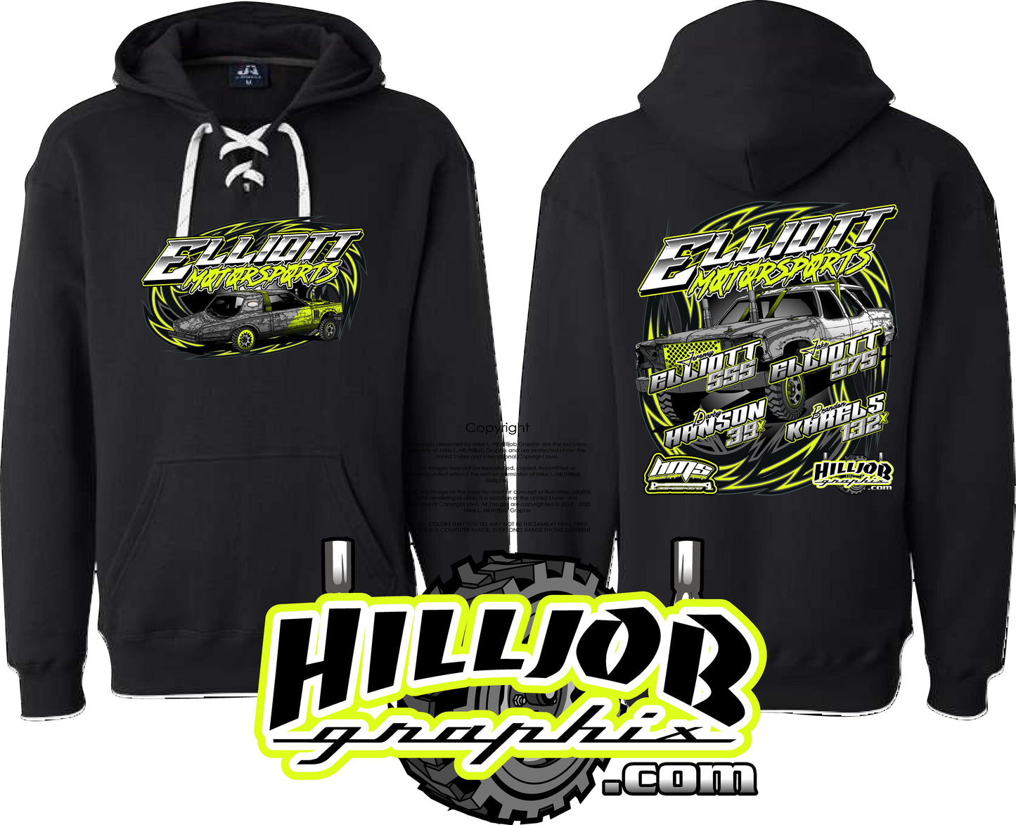 #356 Team ELLIOTT MOTORSPORTS Hockey Hoodie