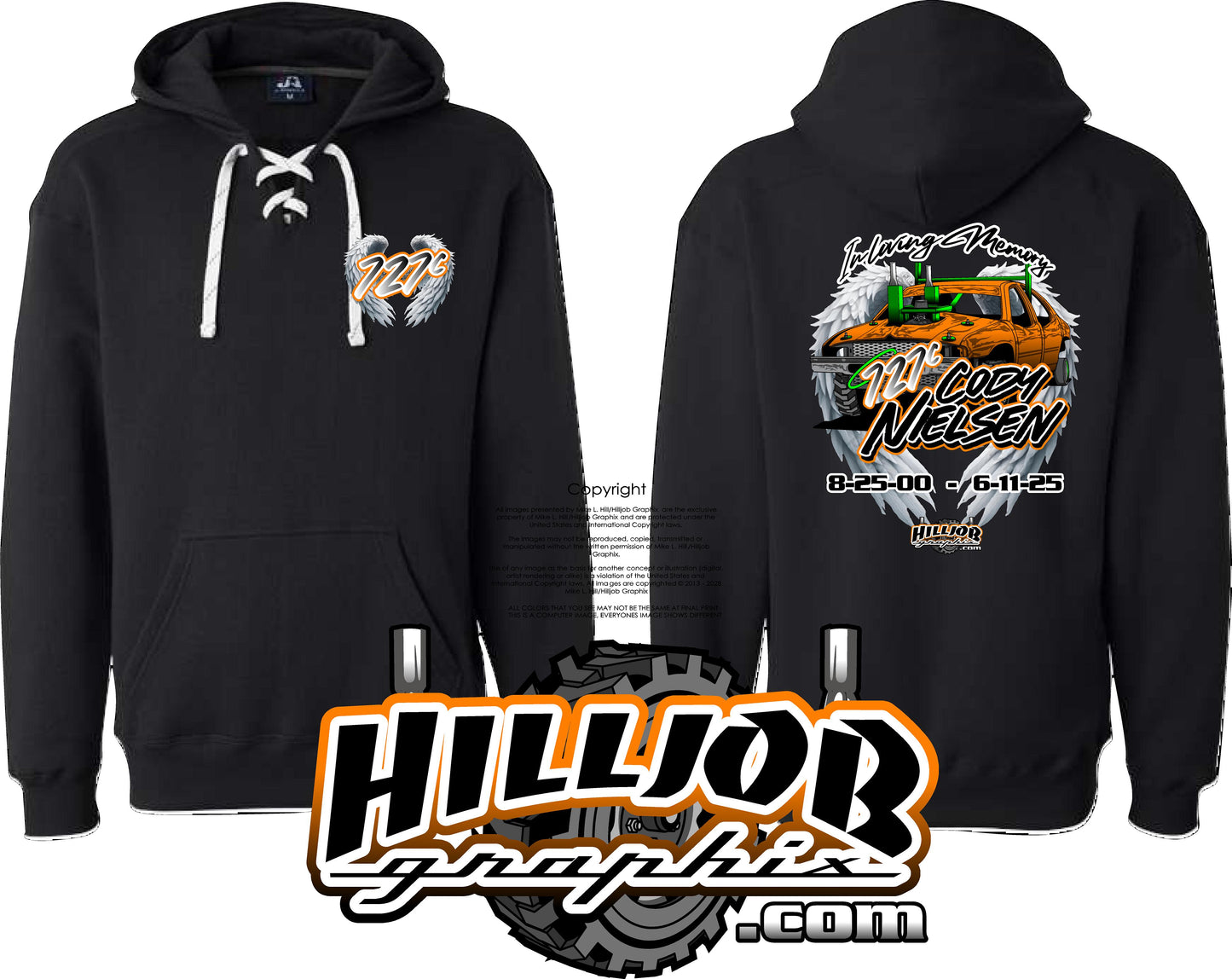 #389 Shyan Bennett Cody Tribute Hockey Hoodie