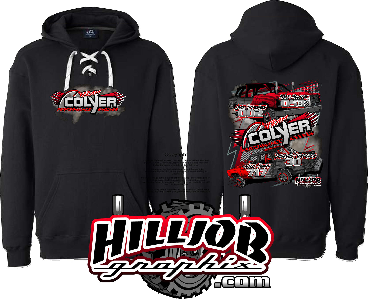 #297 Team Colyer Performance Hockey Hoodie
