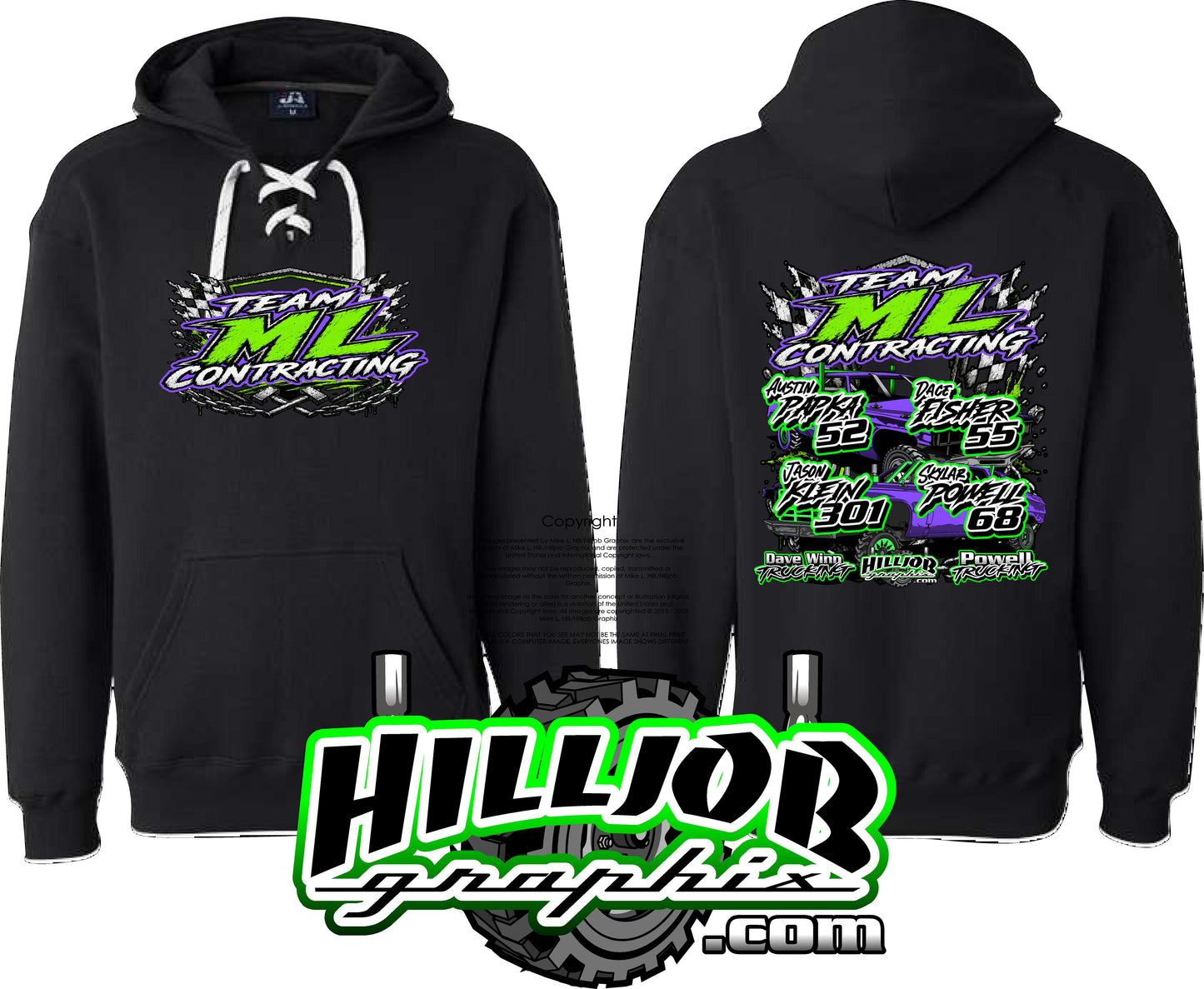 #406 Team ML Contracting Hockey Hoodie