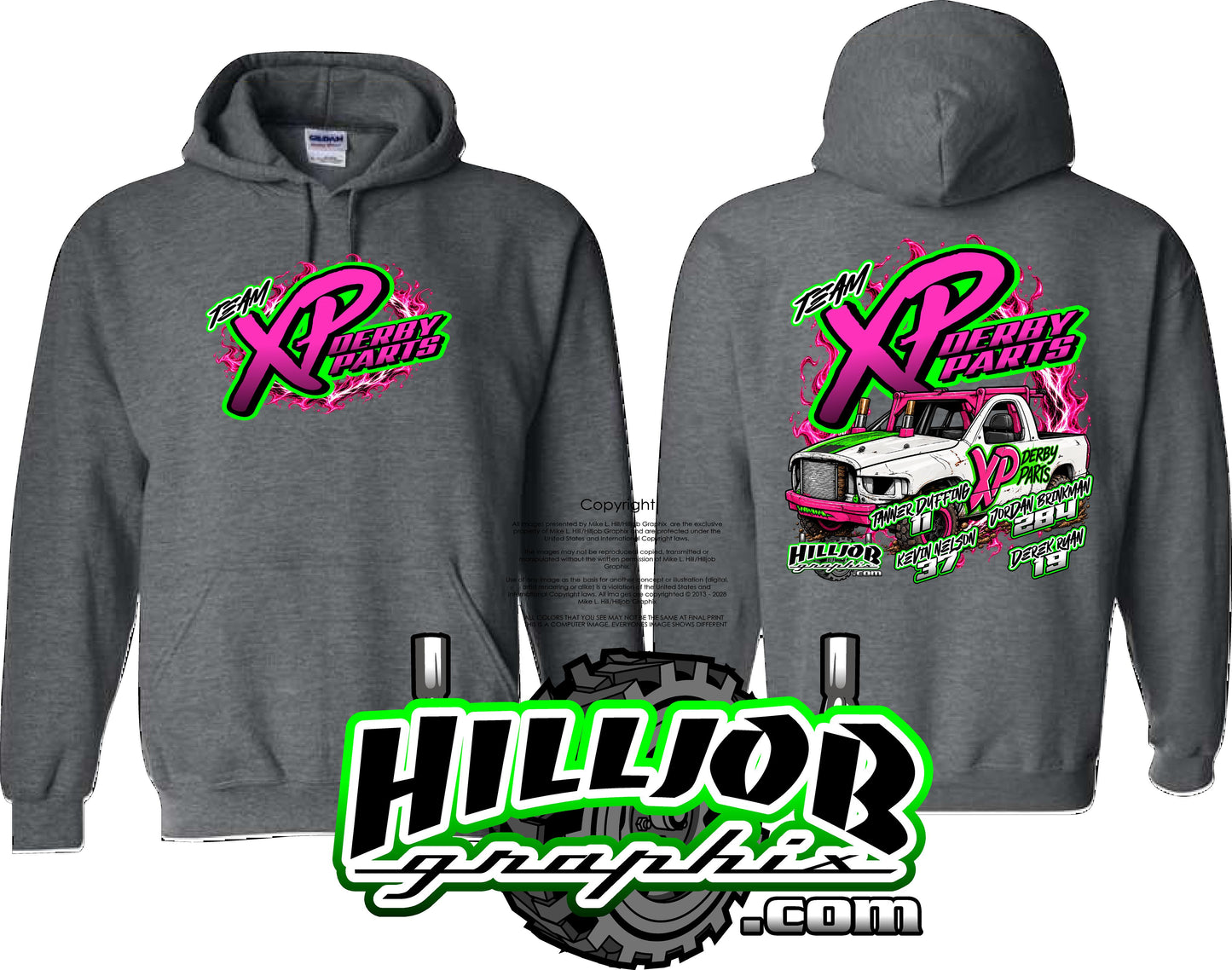 #426 Team Xp Derby Parts Hoodie