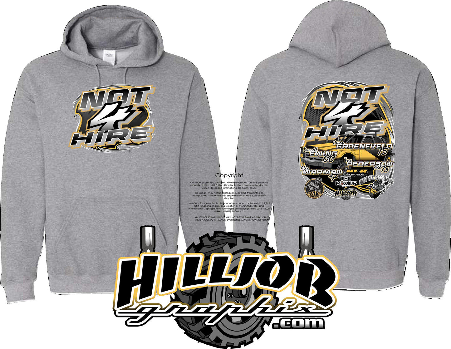 #267 Not 4 Hire Hoodie