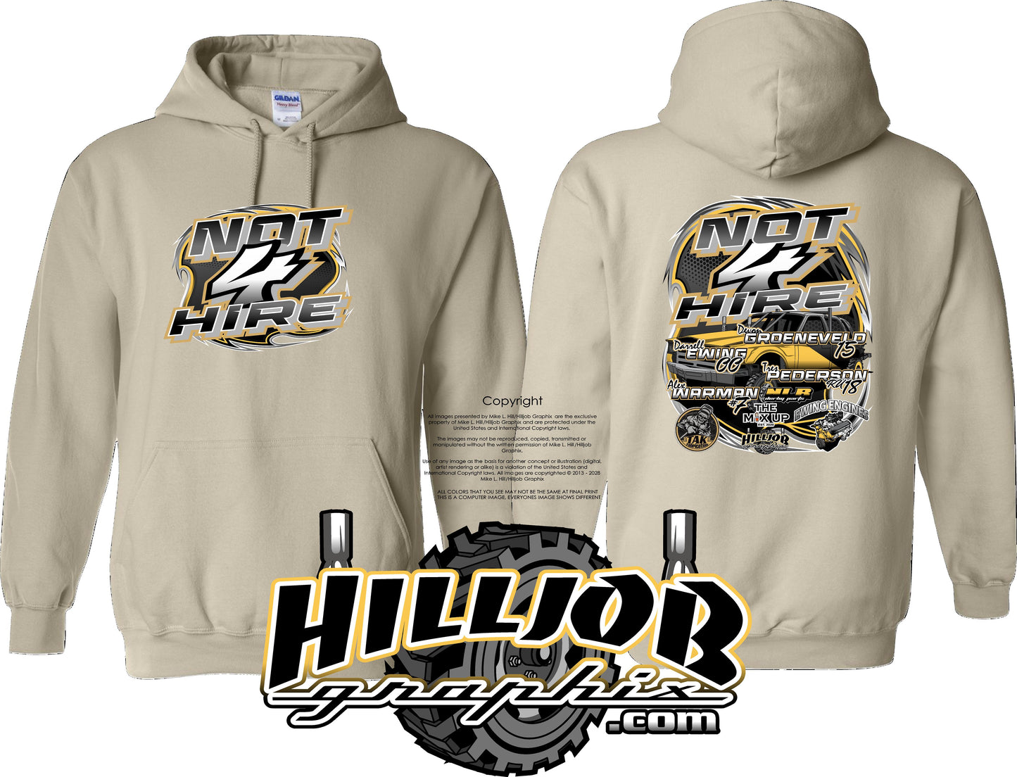 #267 Not 4 Hire Hoodie