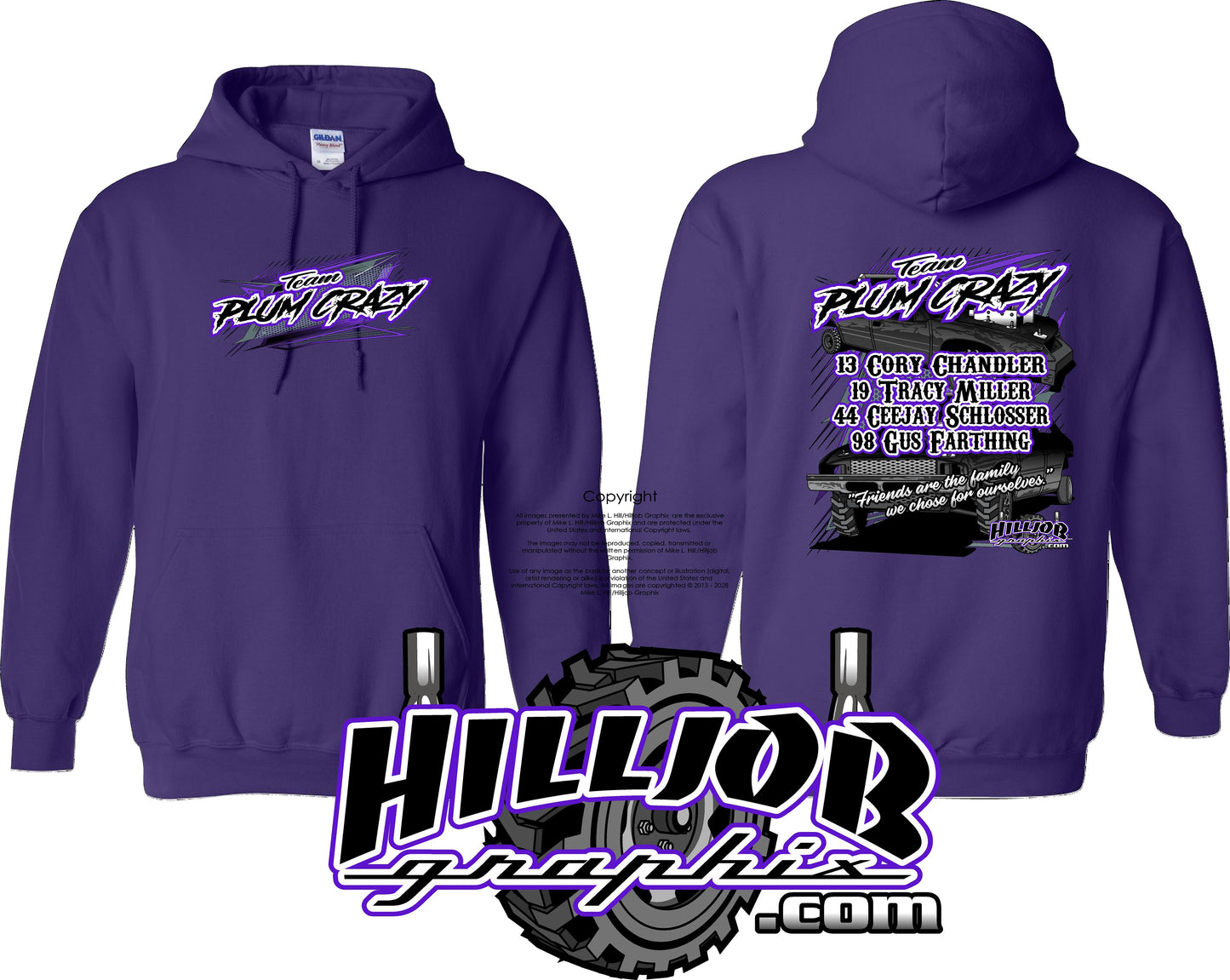 #262 Team Plum Crazy Hoodie