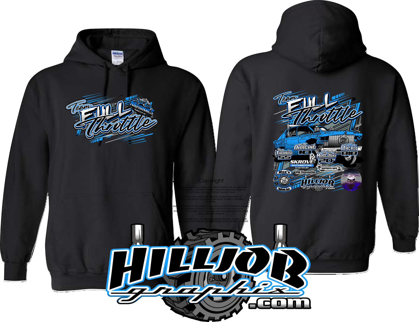#257 Team Full Throttle Gold Rush 2025 Hoodie