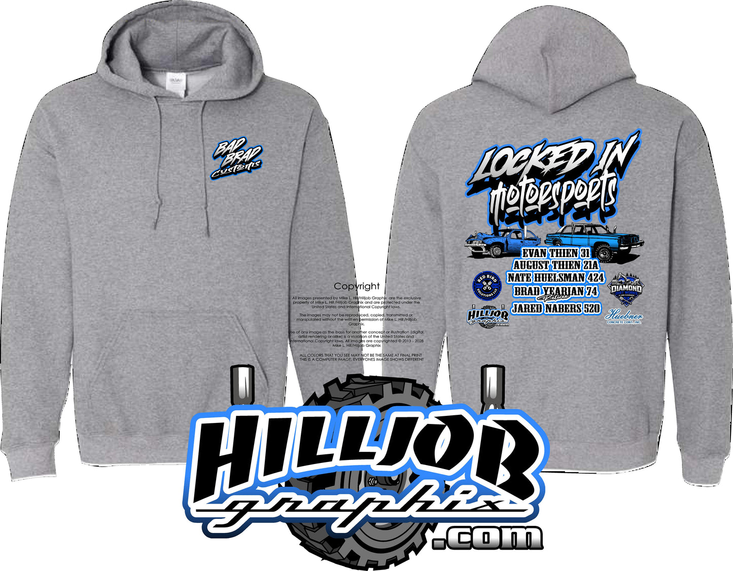 #388 Bad Brad Customs Hoodie