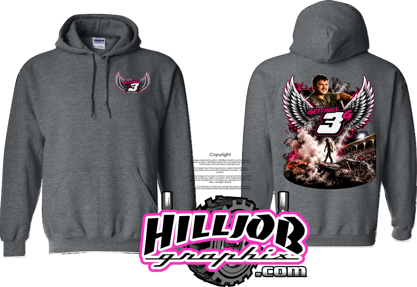 #391 Corey Gettings Memorial Hoodie
