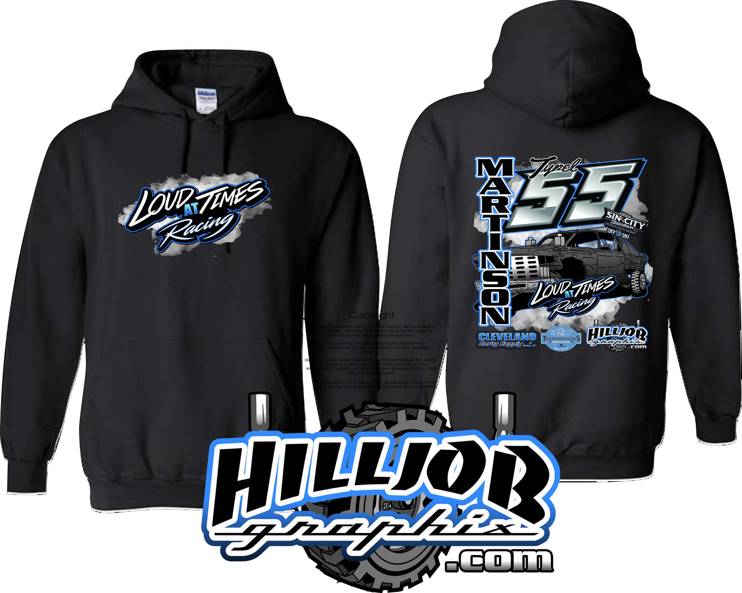 #352 Loud at Times Racing Hoodie