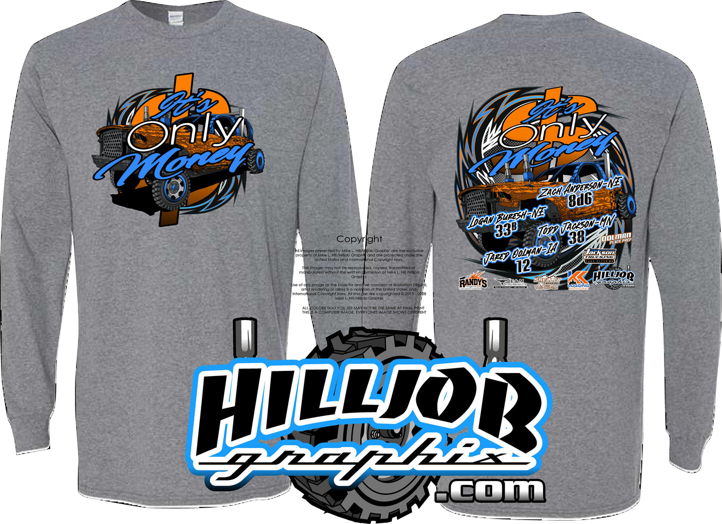 #411 Team Its Only Money Long Sleeve T-shirt