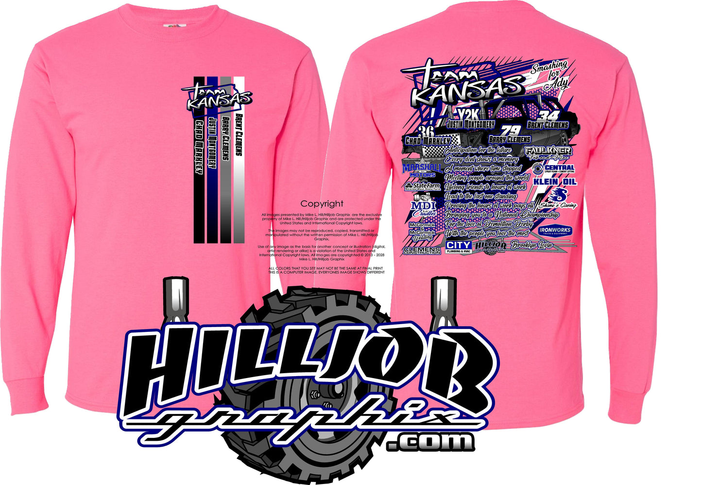 #301 Team Kansas Long Sleeve T-shirt