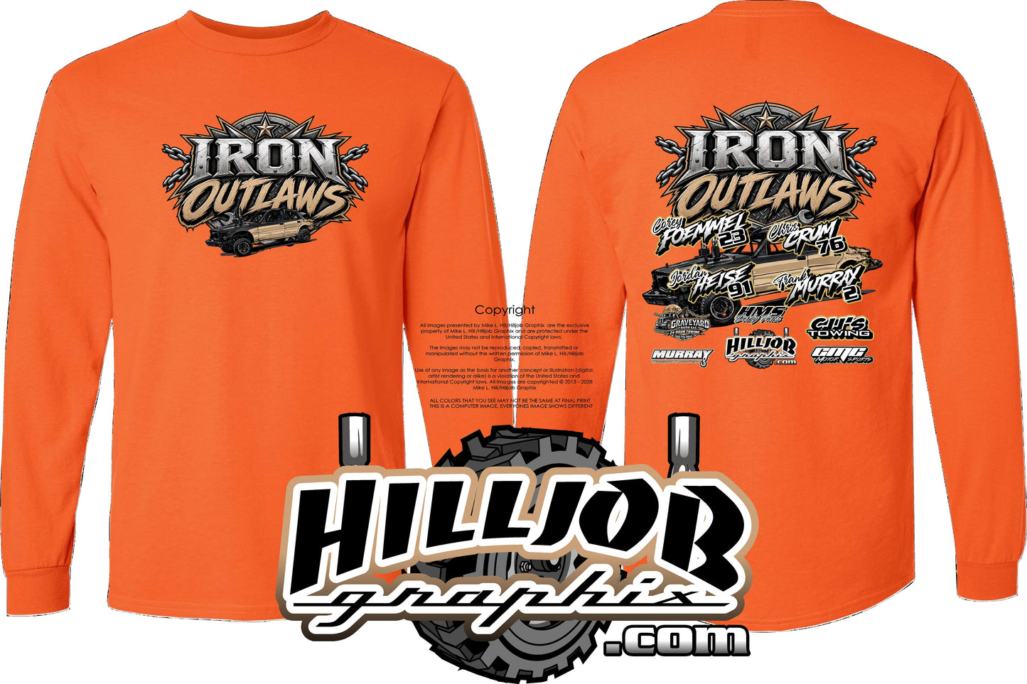 #420 Team Iron Outlaws Long Sleeve T-shirt