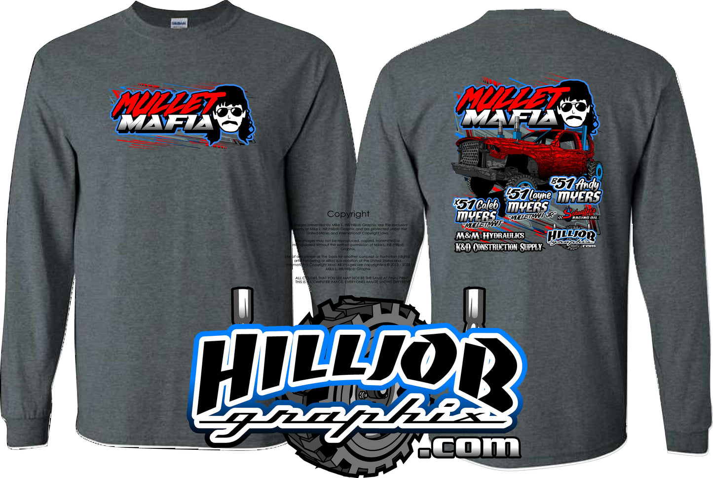 #381 Mullet Mafia Long Sleeve T-shirt