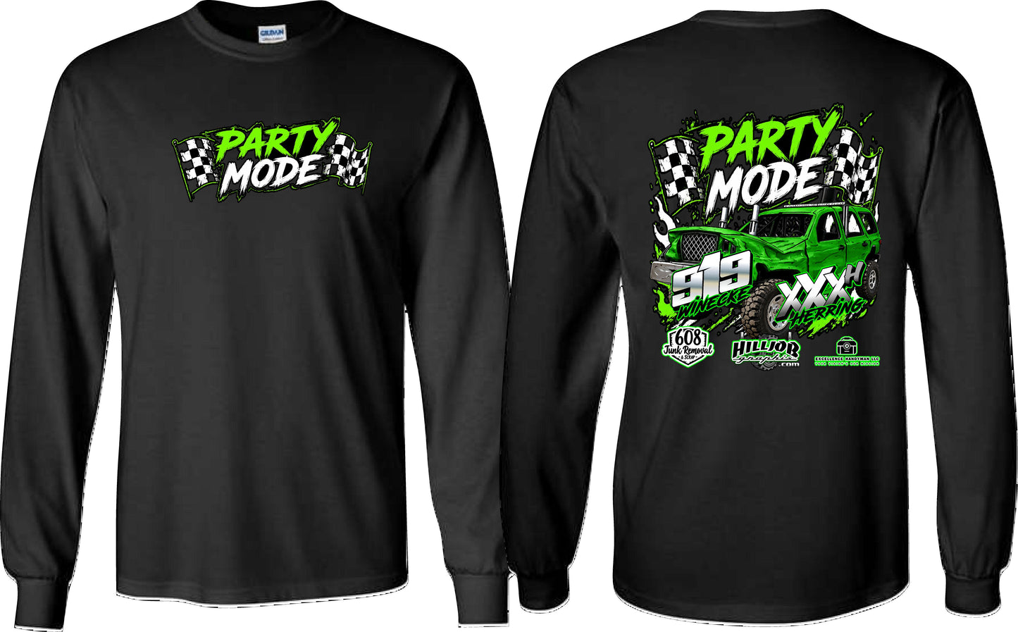 #393 Team Party Mode Long Sleeve T-shirt