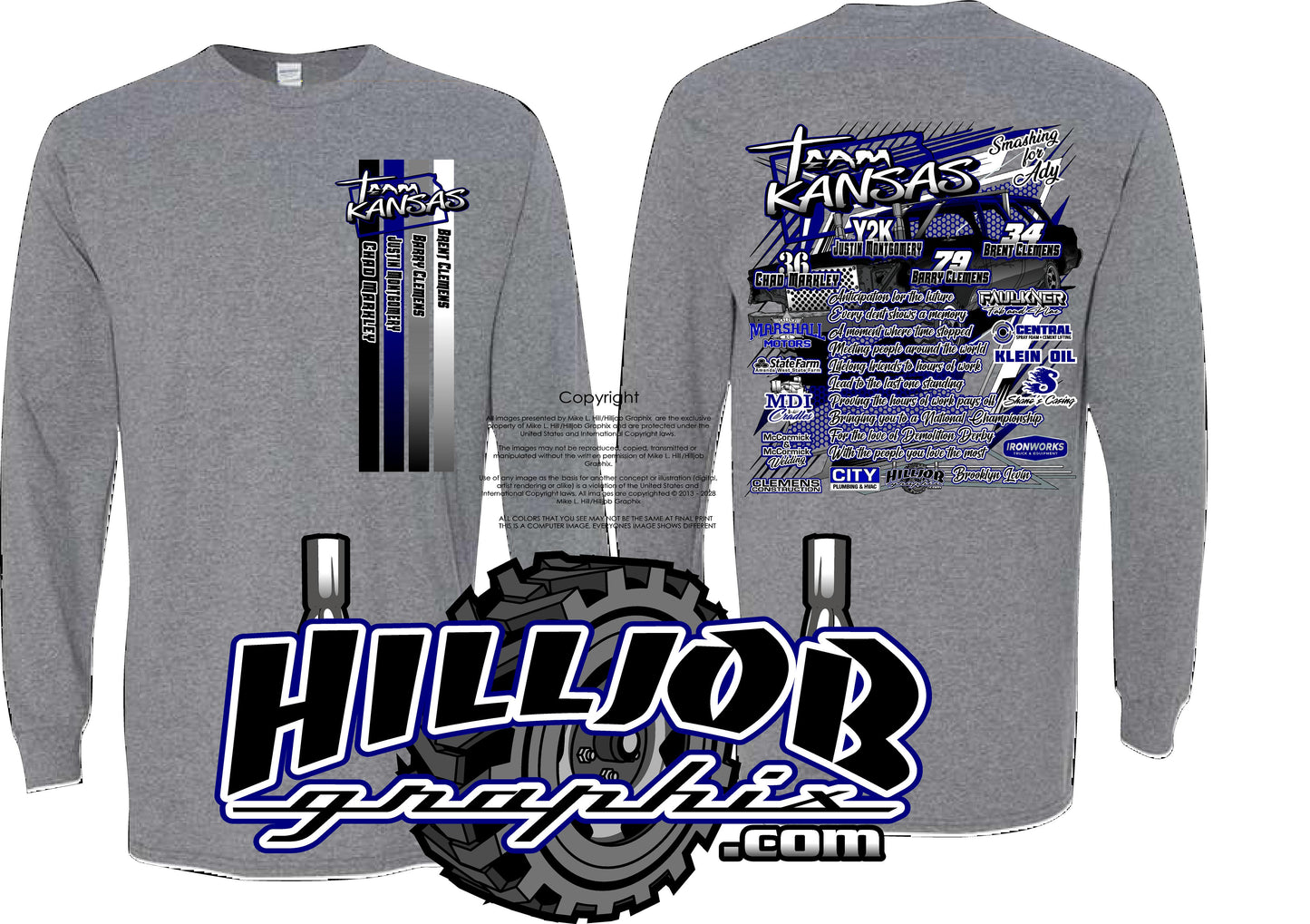 #301 Team Kansas Long Sleeve T-shirt