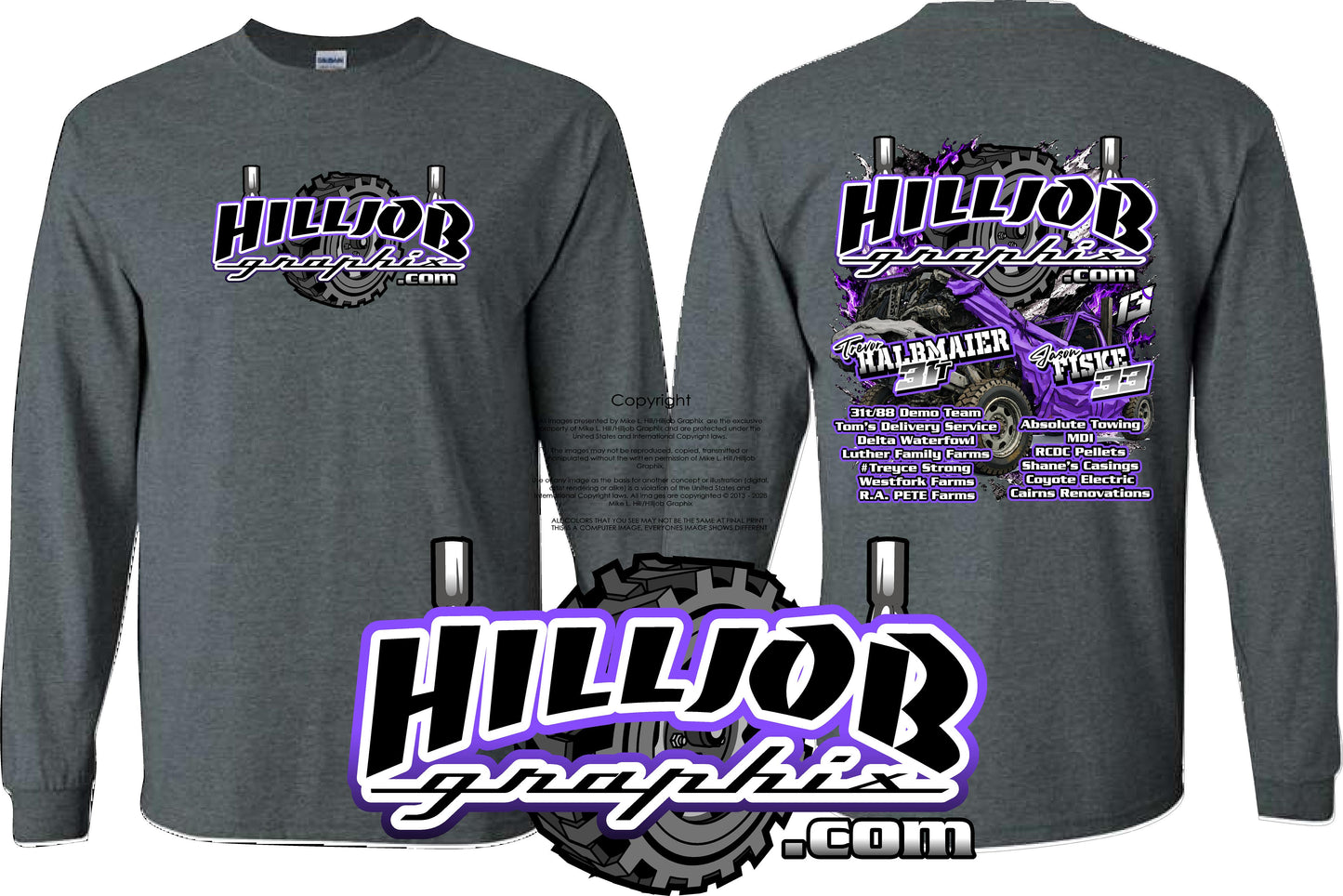 #376 Team Hilljob Graphix Linn Long Sleeve T-shirt