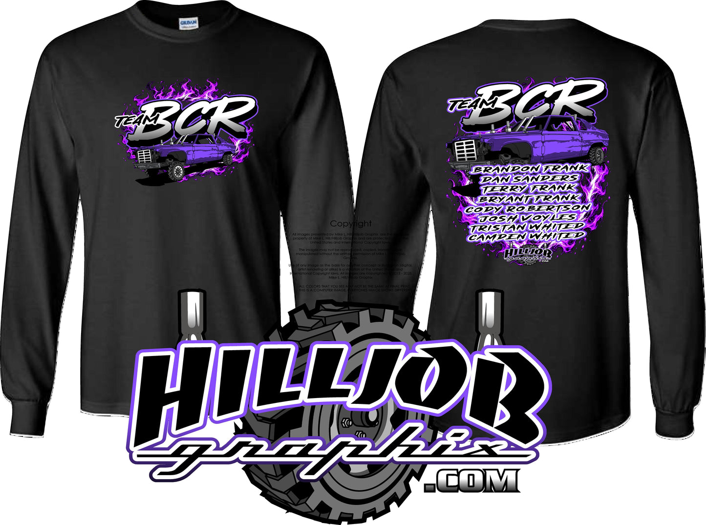#418 Team BCR Long Sleeve T-shirt