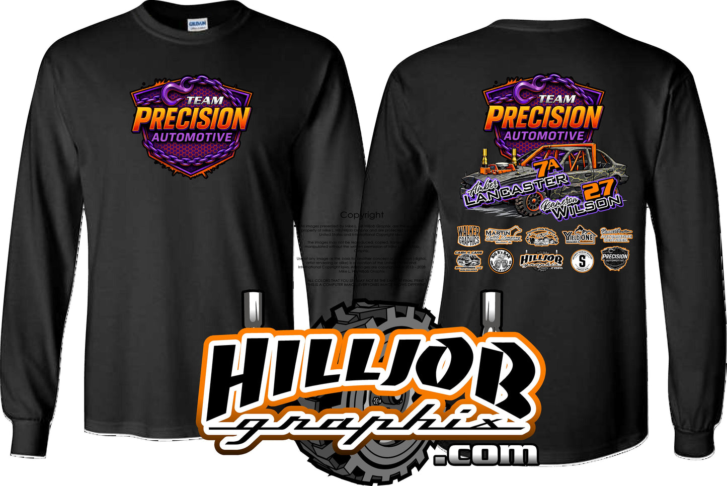 #347 Team Precision Automotive Long Sleeve T-shirt