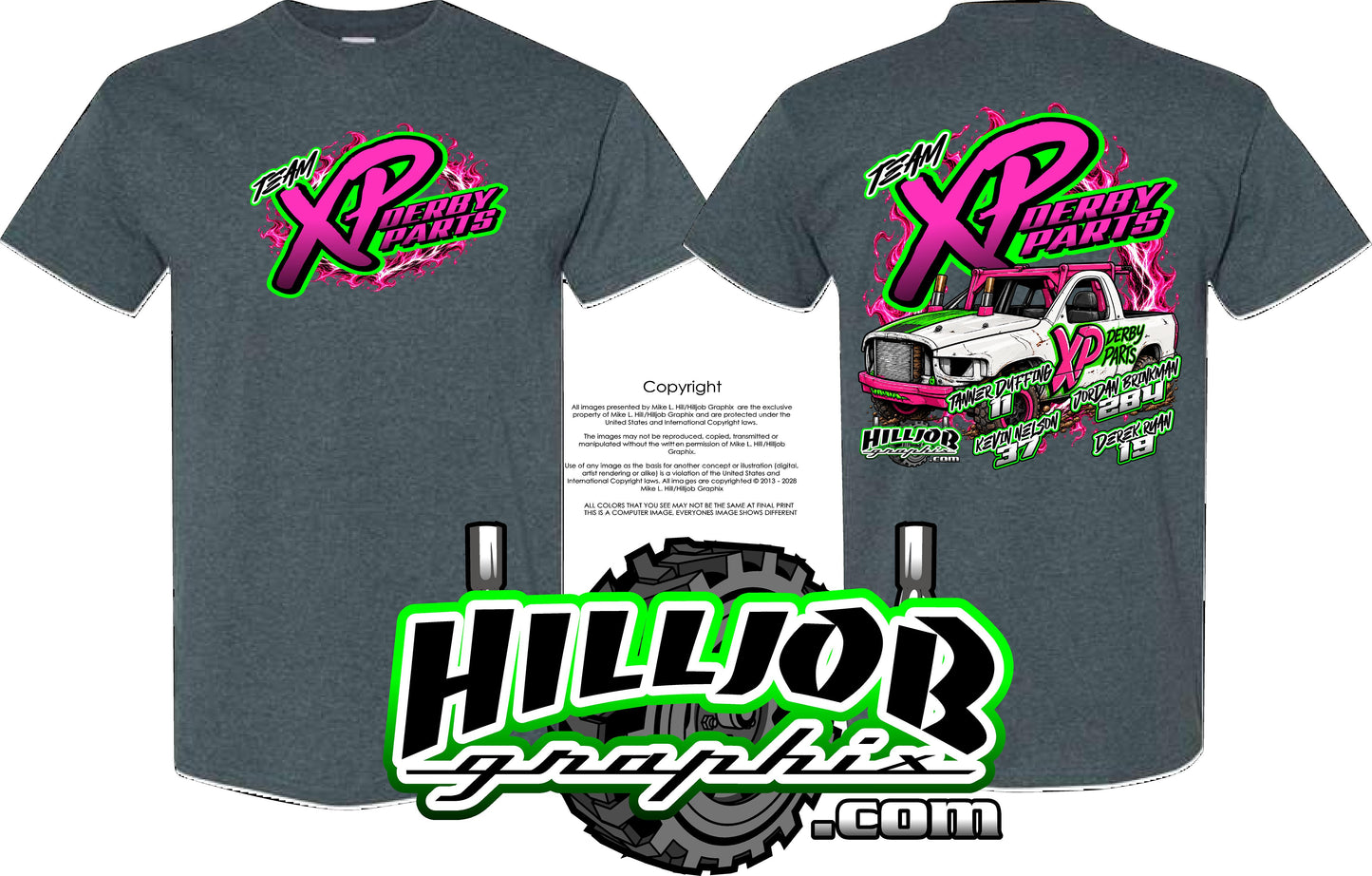 #426 Team Xp Derby Parts T-shirt